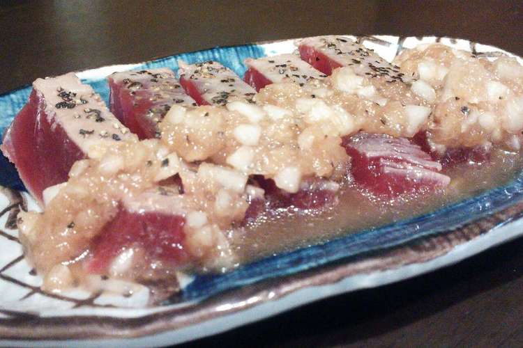 粒々大根おろしのマグロたたき レシピ 作り方 By ゆかりぃ クックパッド 簡単おいしいみんなのレシピが352万品