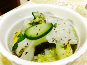 さっぱり♡梅香る白菜サラダの画像
