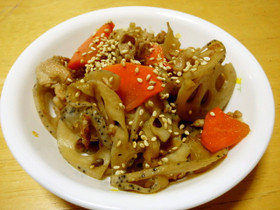 きんぴられんこん☆豚肉入り