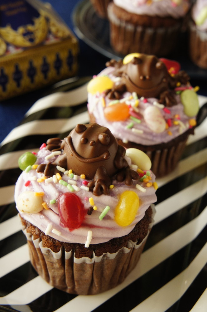 ハロウィン★カエルチョコカップケーキの画像