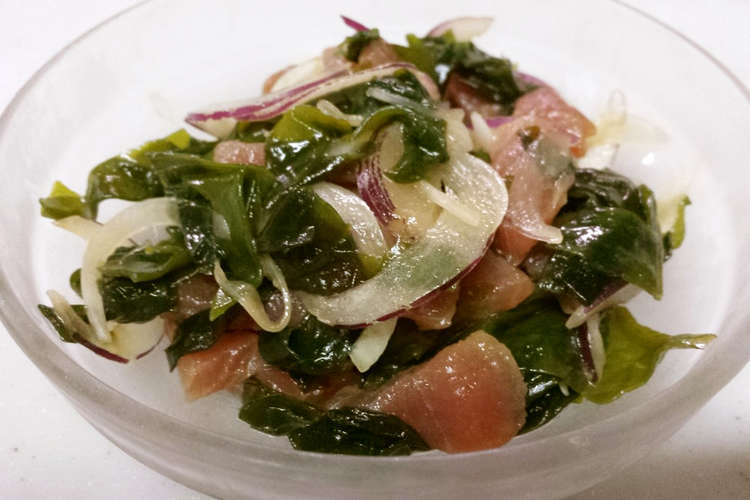 韓国風 わかめとマグロのサラダ レシピ 作り方 By にわとりさぁん クックパッド