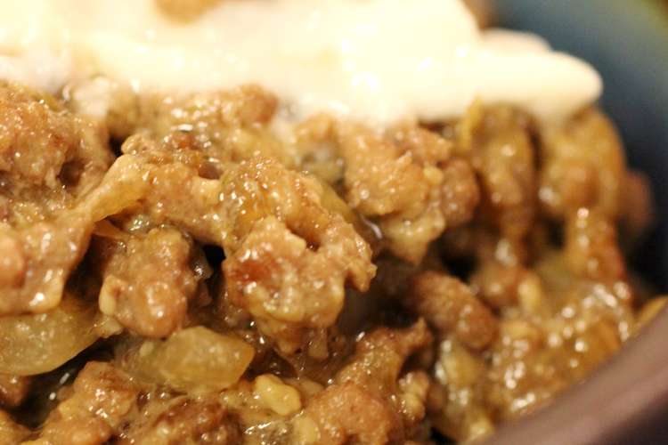 大人の味わい 酒粕肉そぼろ レシピ 作り方 By りはく酒造 島根 クックパッド