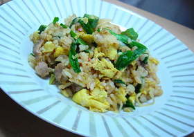 おくら入り 豚キムチチャーハン