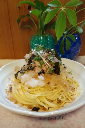大根おろしとツナの和風簡単パスタ