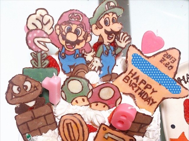 マリオルイージ キャラデコケーキ 誕生日 レシピ 作り方 By ちろる クックパッド 簡単おいしいみんなのレシピが376万品