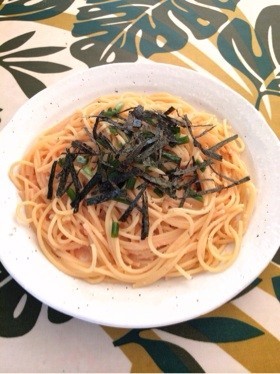 1人ランチに☆簡単たらこパスタ♡