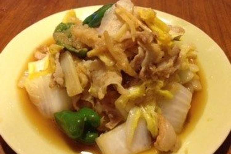 豚バラと白菜のおろしポン酢炒め レシピ 作り方 By なおむーん クックパッド 簡単おいしいみんなのレシピが356万品