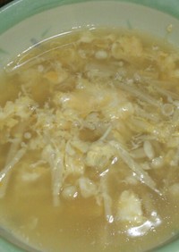 エノキと卵のトロトロ中華スープ