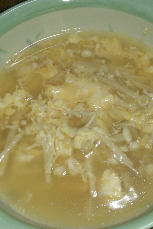 エノキと卵のトロトロ中華スープの画像