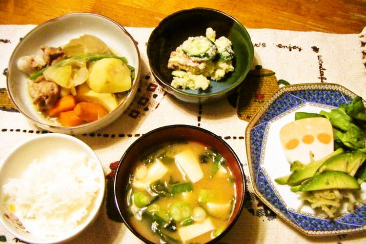 お味噌汁と 一汁三菜の和食 レシピ 作り方 By ミコおばちゃん クックパッド