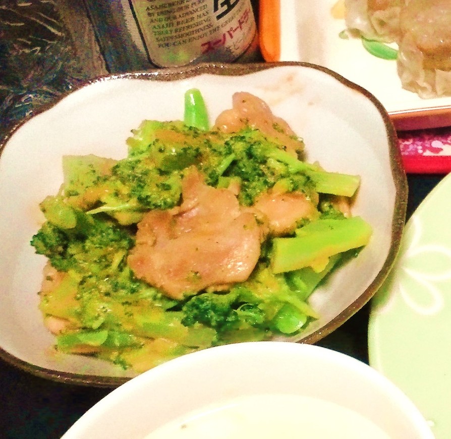 鶏肉ブロッコリーのオーロラ炒めの画像