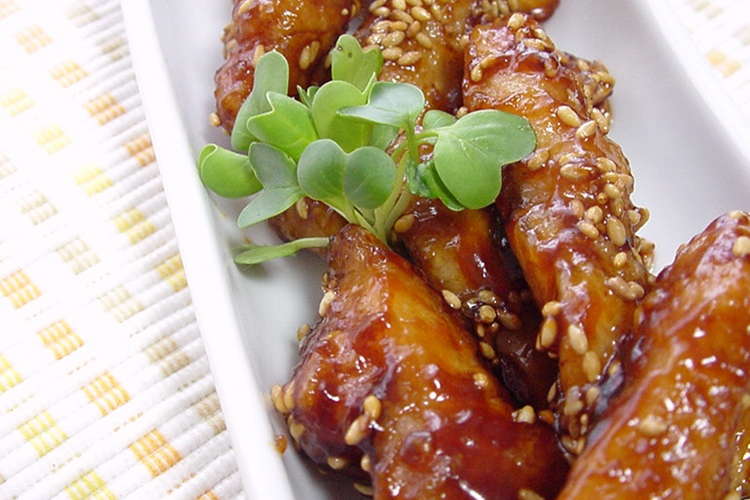 鶏胸肉の胡麻てりスティック レシピ 作り方 By ラビー クックパッド 簡単おいしいみんなのレシピが360万品