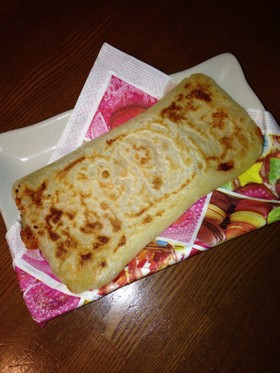 朝食おやつに☆もちもちハムチーズブリトー