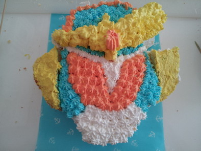仮面ライダー鎧武のケーキの写真