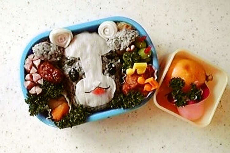 ポコポッテイト のメーコブのキャラ弁 レシピ 作り方 By あそりママ クックパッド