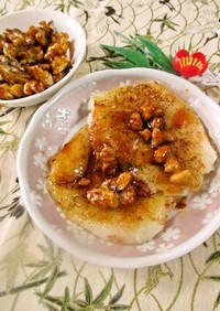 お餅やクルミに♫甘辛✿コチュ＆蜂蜜のタレ