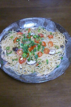 スパドレで簡単パスタ