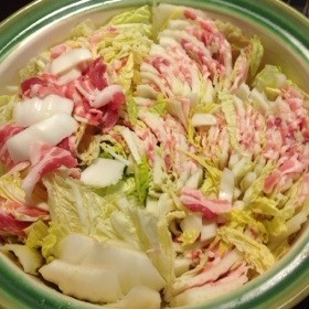 特製タレで白菜と豚バラのミルフィーユ鍋+