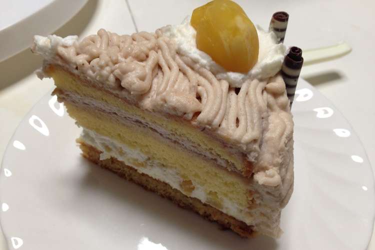 チョコクリーム入りモンブランホールケーキ レシピ 作り方 By ちたま クックパッド 簡単おいしいみんなのレシピが360万品