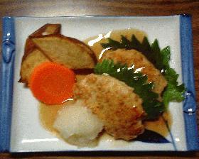 つくねのあっさり和風ハンバーグ