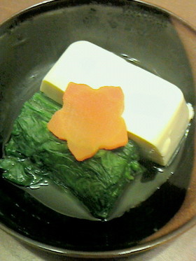 レンチン♪湯豆腐