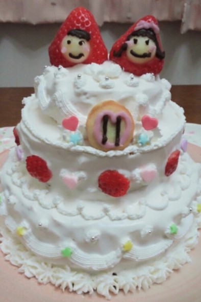 ♡ミニウエディングケーキ♡の写真