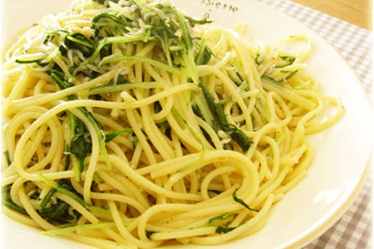水菜としらすのスパゲッティ レシピ 作り方 By ことりさん クックパッド 簡単おいしいみんなのレシピが366万品