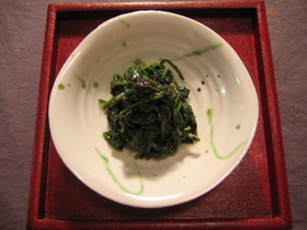 ほうれんそうの胡麻和え