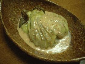 冷やし茄子の胡麻だれ