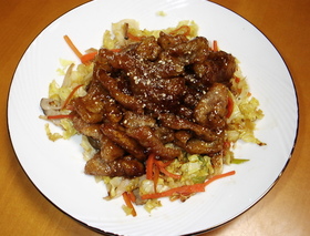 鶏皮チップの甘辛炒め