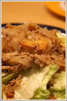 豆腐ステーキなめこあん&たっぷりレタス