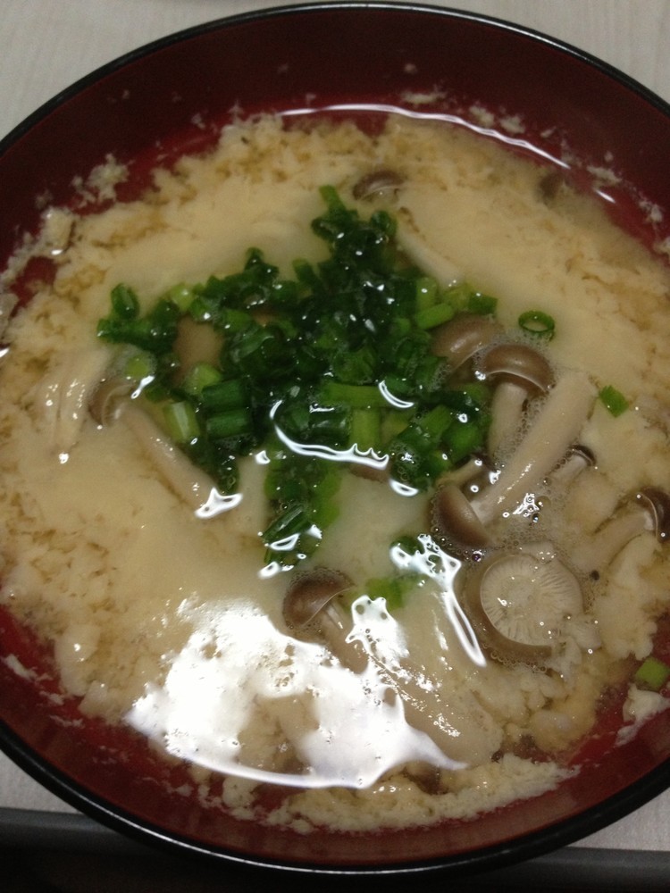 レンジでトロトロ卵のスープ(茶碗蒸し風)の画像