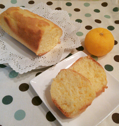 冬色★柚子のパウンドケーキの写真