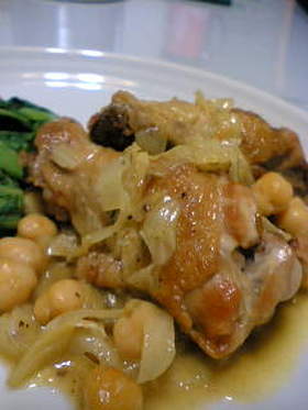 鶏とひよこ豆のトロトロカレー煮