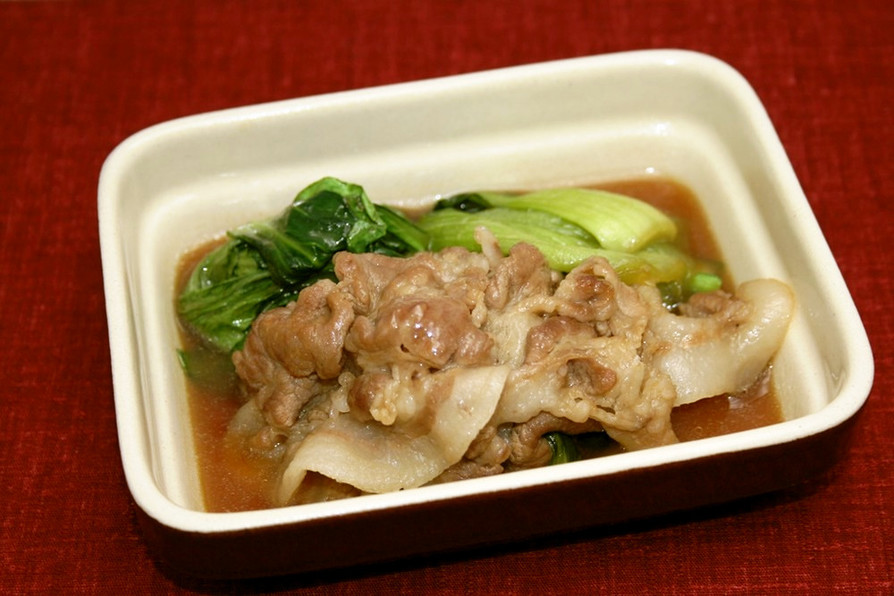 豚肉と青梗菜の中華風煮込みの画像