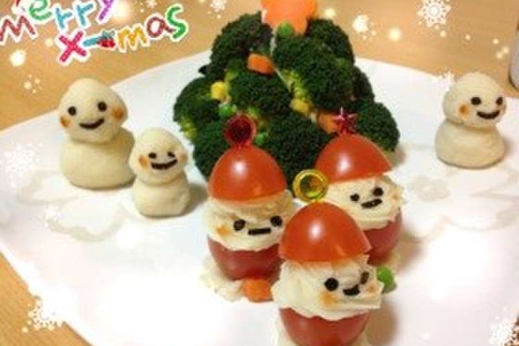 簡単 可愛い クリスマスサラダプレート レシピ 作り方 By ごろけっちょ クックパッド 簡単おいしいみんなのレシピが350万品