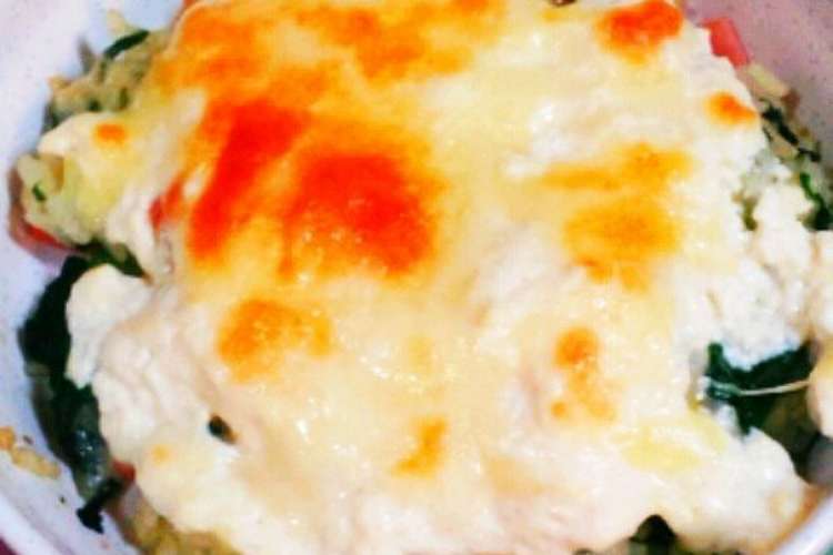 幼児食 一皿で簡単 お豆腐ドリア レシピ 作り方 By Viancaa クックパッド 簡単おいしいみんなのレシピが352万品