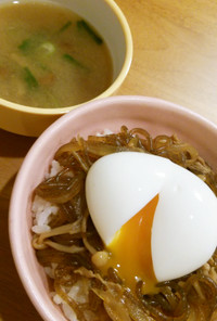 豚肉のすき焼き丼（低カロリー）