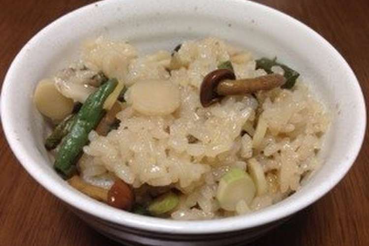 吸水無し 炊飯器で 超簡単 山菜おこわ レシピ 作り方 By W クックパッド