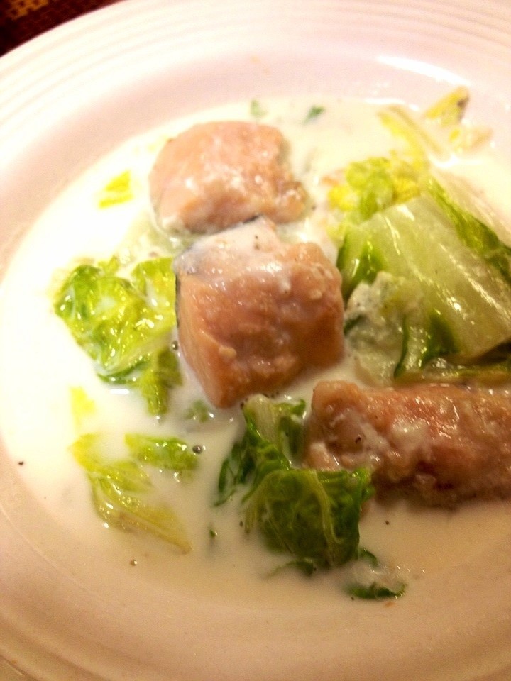 節約レシピ☆鮭と白菜のクリームスープ煮の画像