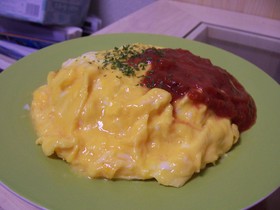 ころころ野菜のオムライス
