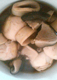 イカ玉椎茸の煮物