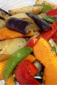 彩り野菜のソテー:冬の温野菜サラダ