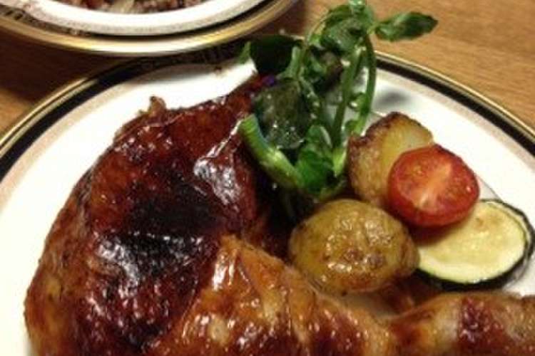 プロヴァンス風 丸焼ローストチキン レシピ 作り方 By Cookyquem クックパッド 簡単おいしいみんなのレシピが360万品