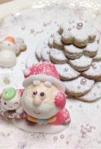 卵を使わないクッキーでクリスマスツリー☆