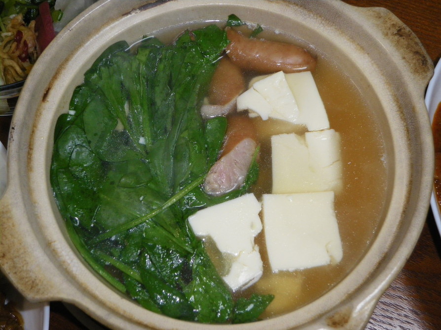 洋風な湯豆腐の画像