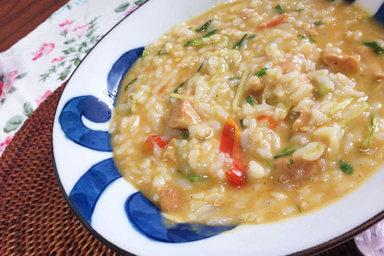 2分で完成 タイカレー缶詰でリゾット レシピ 作り方 By Acopensan クックパッド 簡単おいしいみんなのレシピが352万品