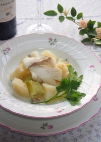 [スペイン料理]鱈と葱のスープ煮
