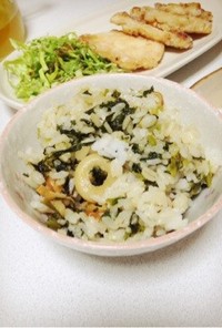 かぶの葉で♡すぐできる簡単菜飯！