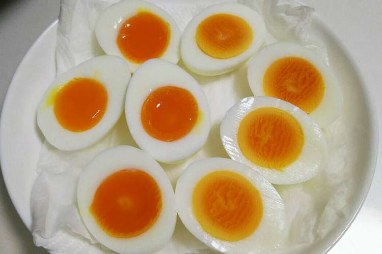 半熟 冷凍卵 しっとり茹で卵 切り方裏技 レシピ 作り方 By Pokoぽん 彡 クックパッド 簡単おいしいみんなのレシピが356万品